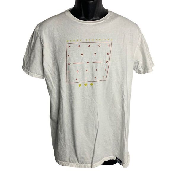 Bobby Tarantino Logic Crewneck T Shirt L White Short Sleeve Double Sided Rapper - Picture 3 of 7